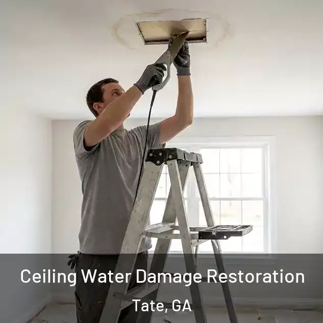  Ceiling Water Damage Restoration Tate, GA