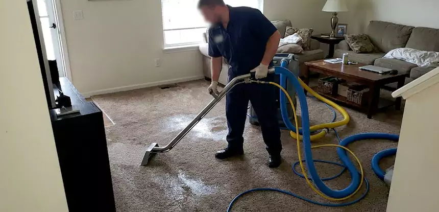 Flooded Basement Carpet Cleanup Tate