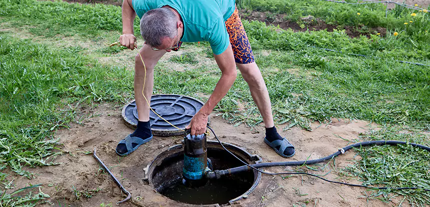 Outdoor Sewage Cleanup in Tate