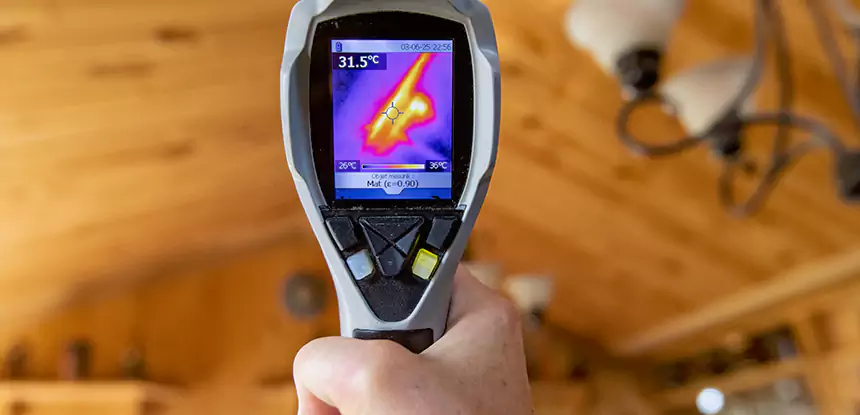 Infrared Camera Roof Leak Detection in Tate