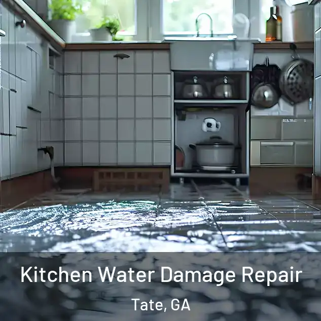  Kitchen Water Damage Repair Tate, GA