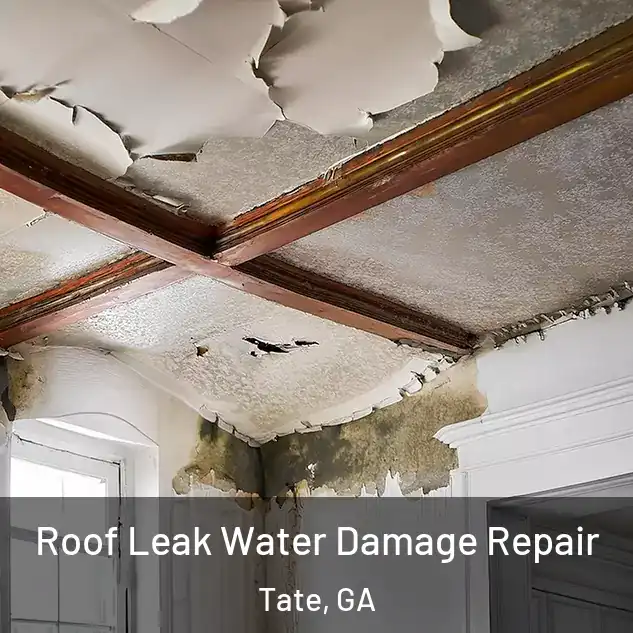  Roof Leak Water Damage Repair Tate, GA