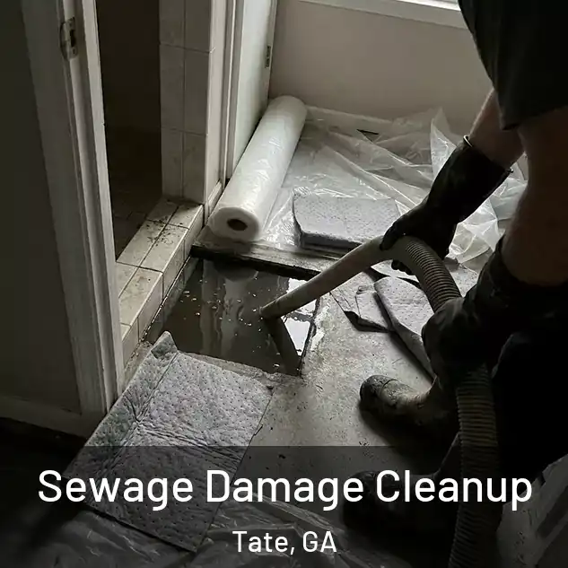  Sewage Damage Cleanup Tate, GA